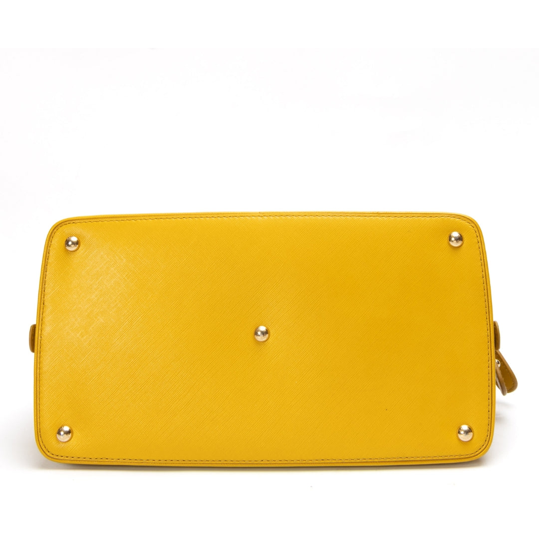 Salvatore Ferragamo Yellow Darina Convertible Satchel