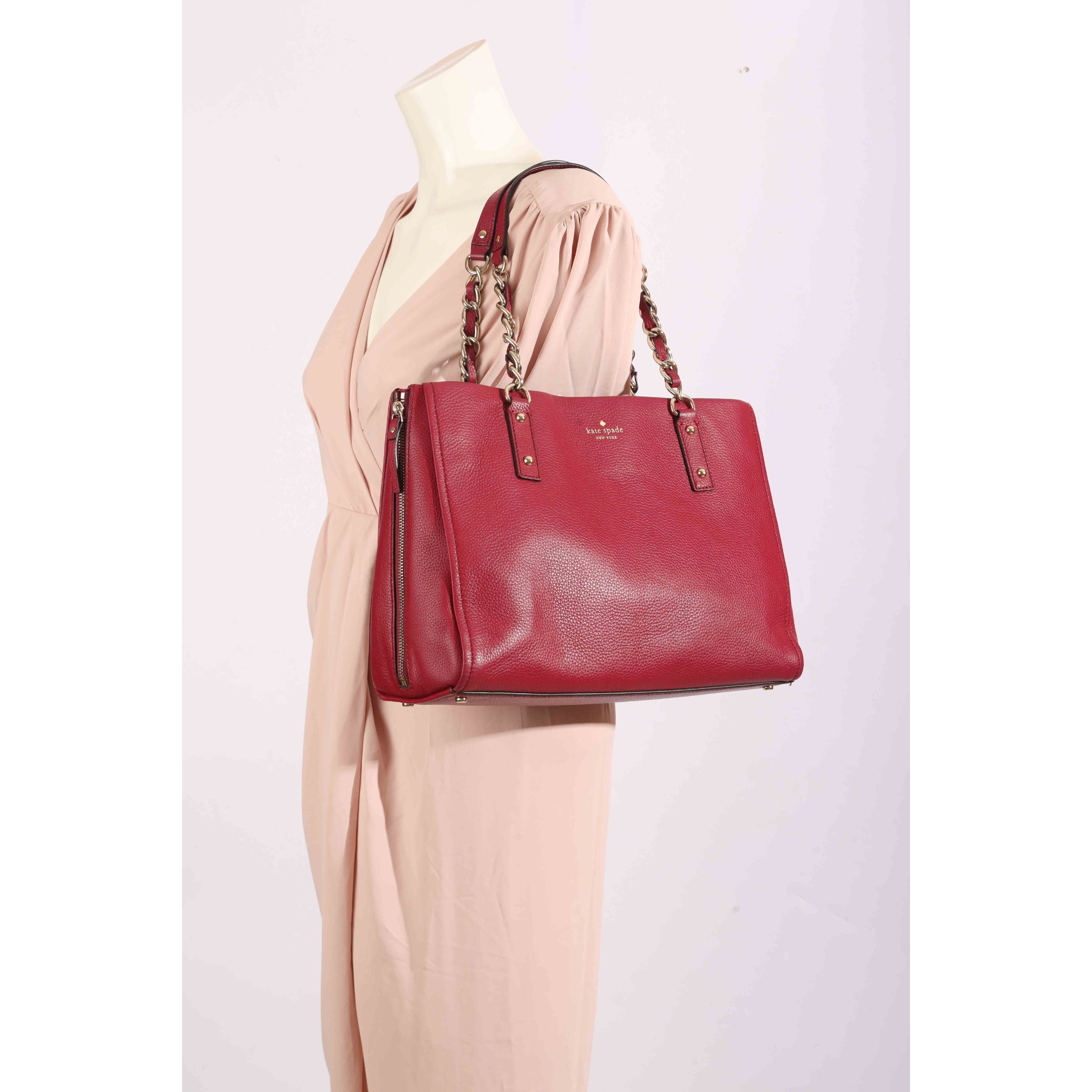 Kate Spade Maroon Cobble Hill Andee Tote