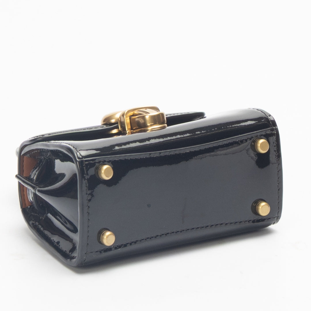 Coach Sammy Black Top Handle Mini Sling Bag