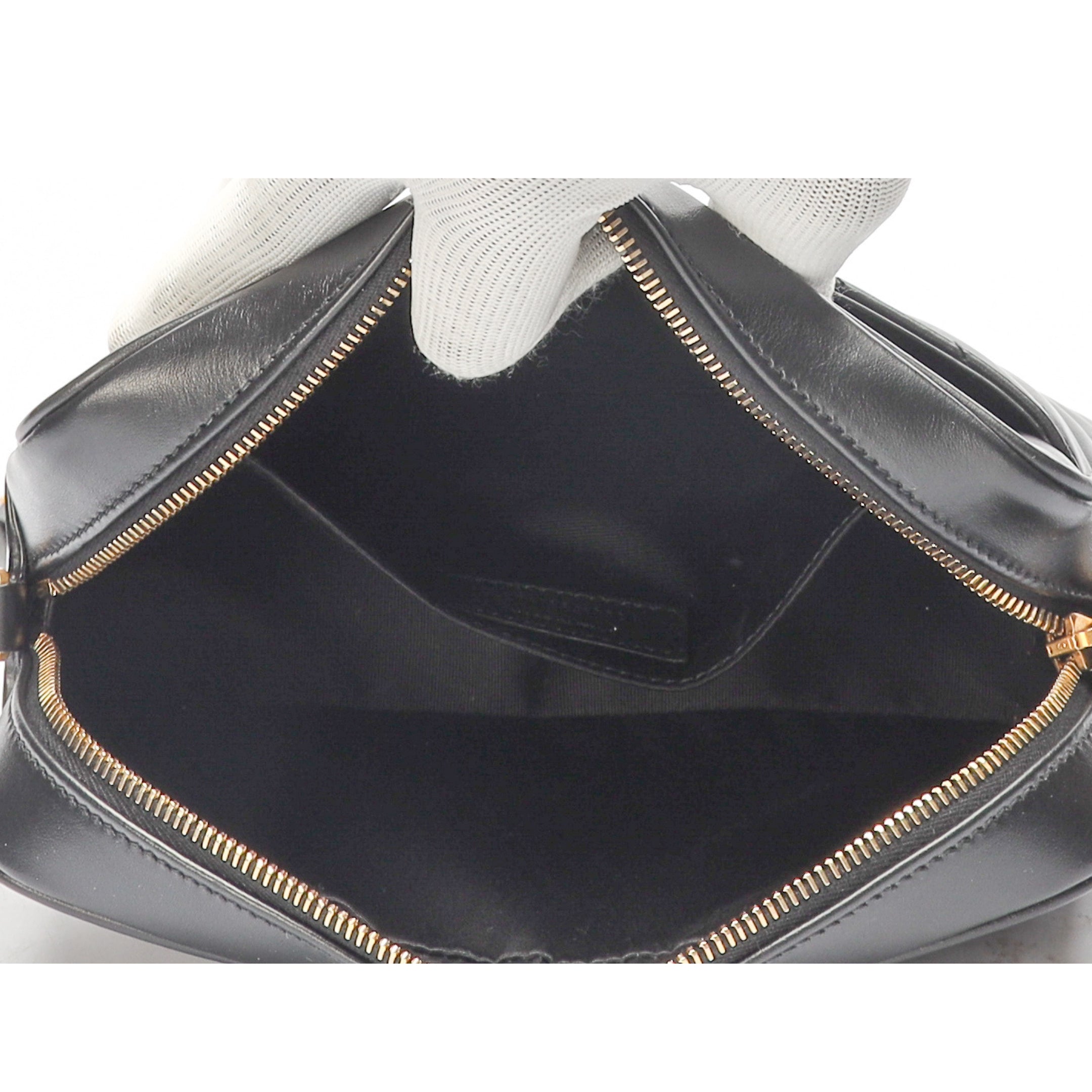 Saint Laurent Black Lou Quilted CrossBody Bag