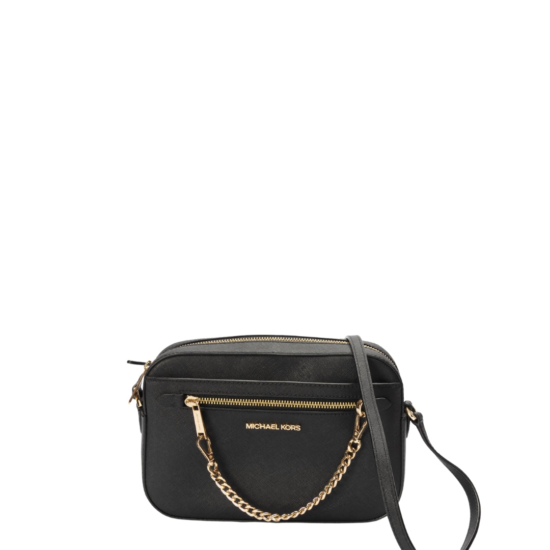 Michael Kors Saffiano Black Crossbody Bag
