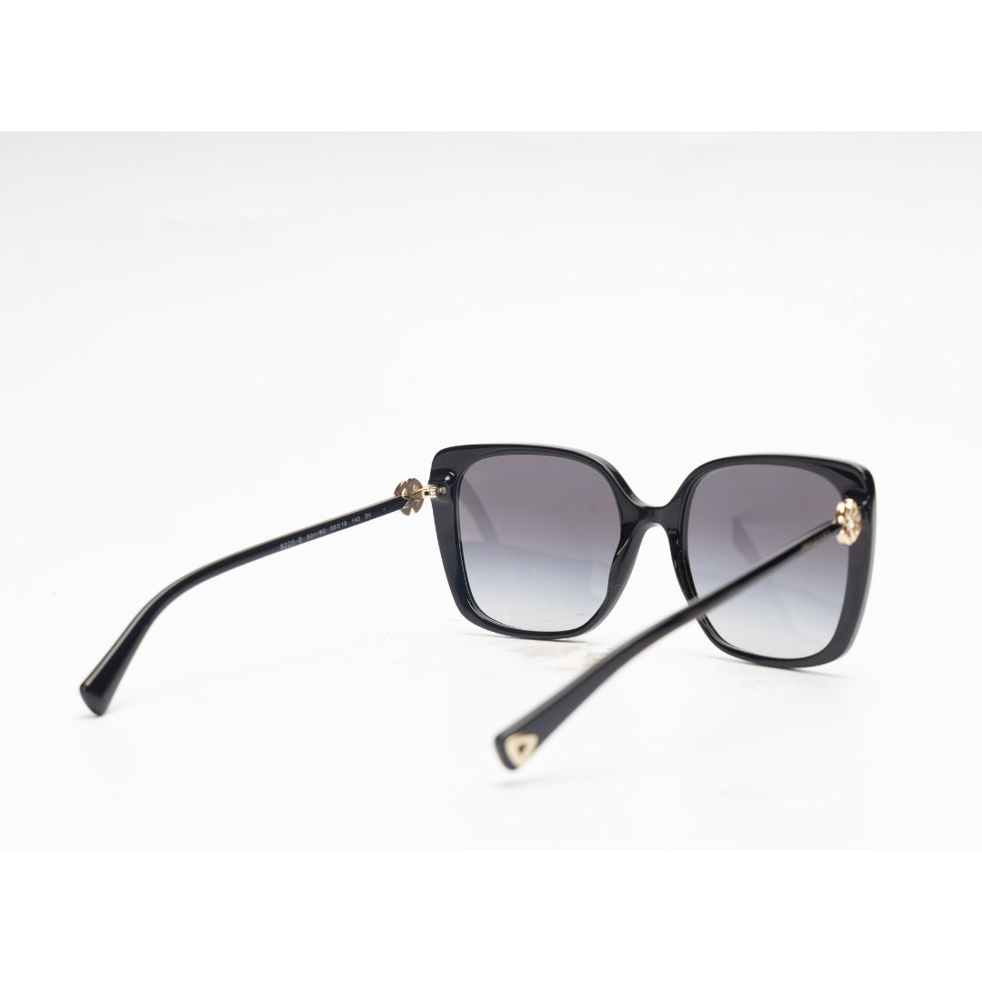 Bvlgari Black Acetate Square Sunglasses