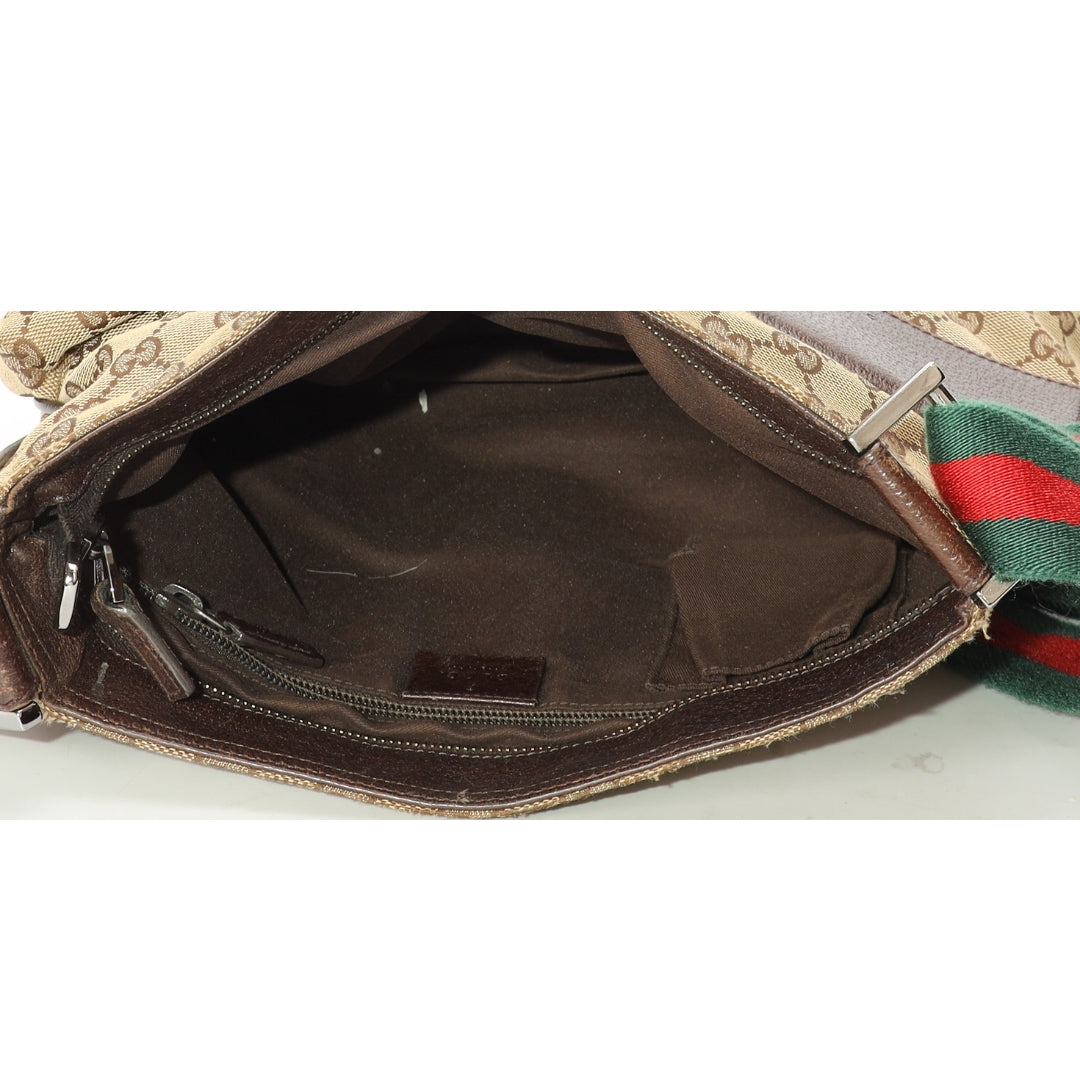 Gucci Beige GG Canvas Messenger Bag