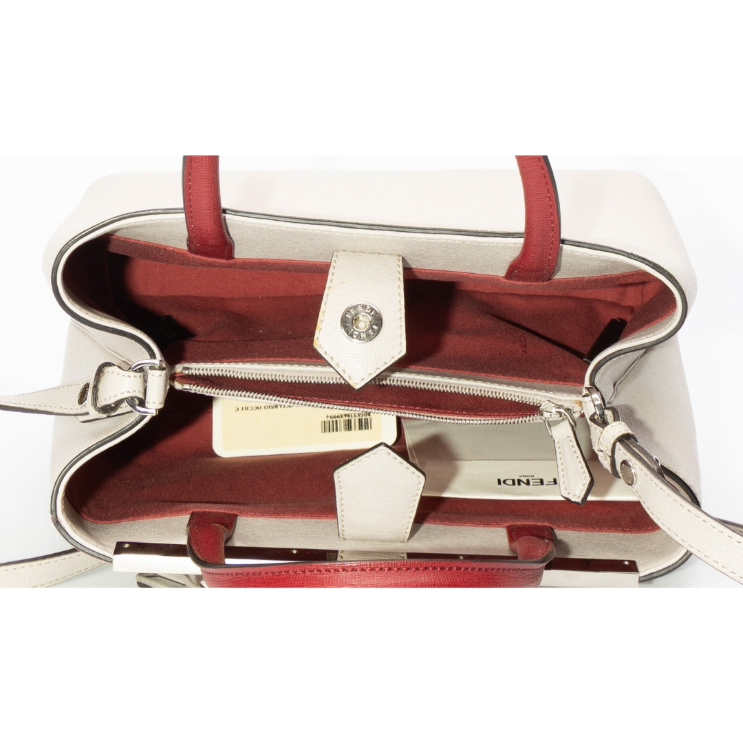 Fendi Tricolor Monster Eye 2Jours Convertible Satchel