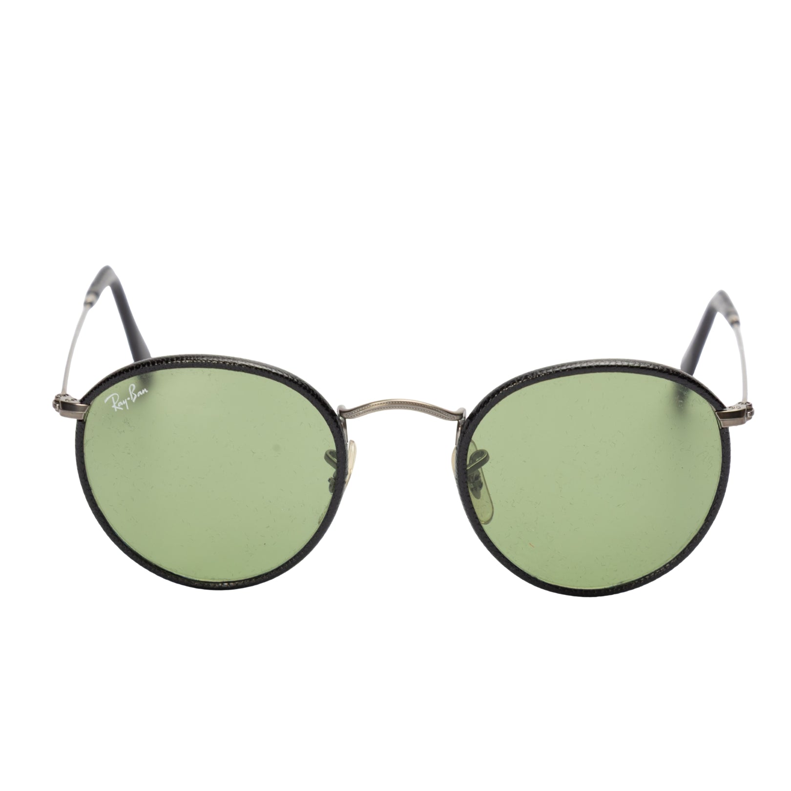 Ray Ban Green Round Metal Sunglasses