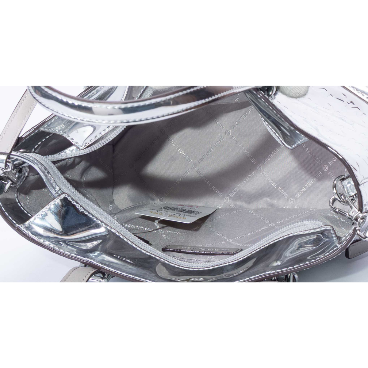 Michael Kors Jet Set Metallic Logo Convertible Bag
