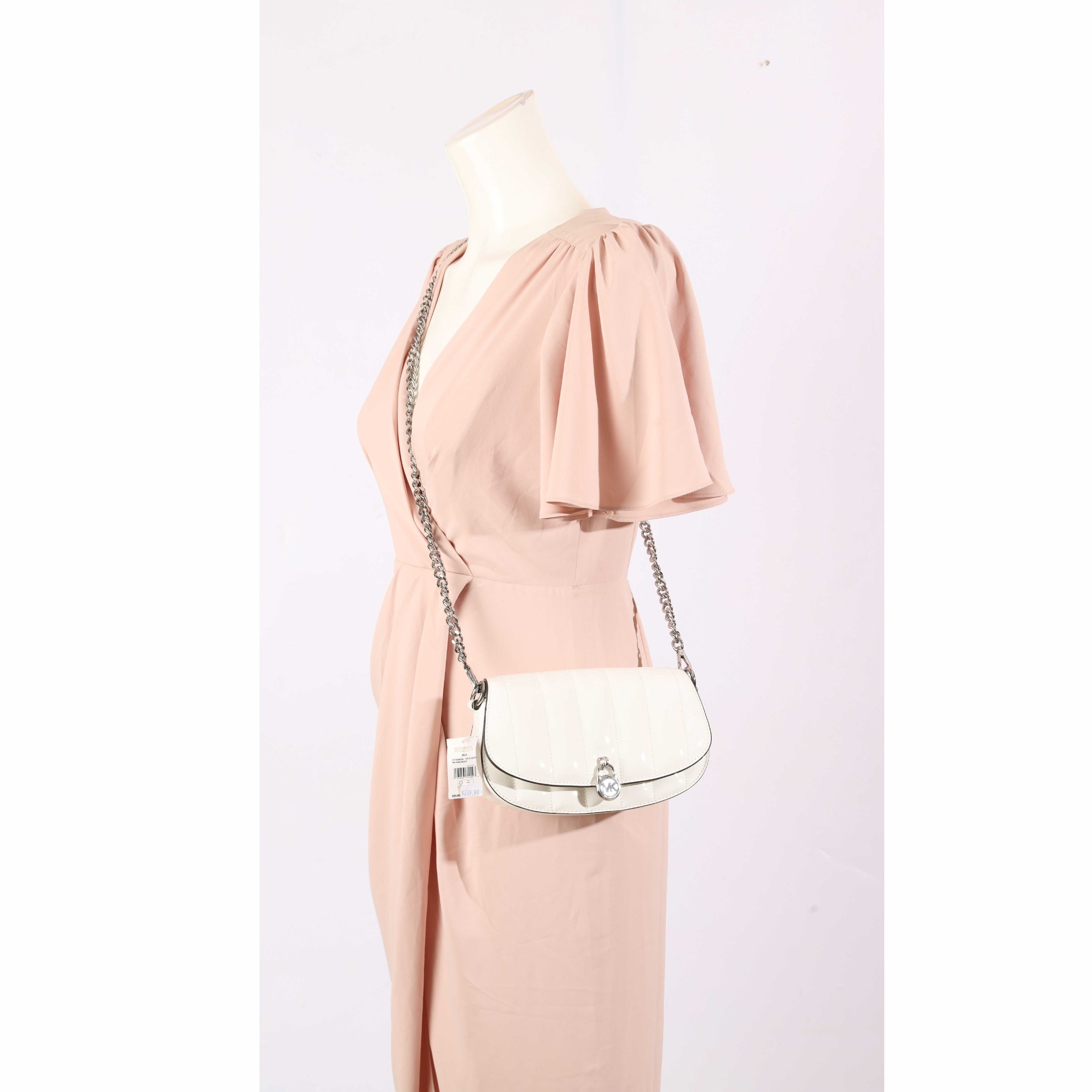 Michael Kors Mila White Small Crossbody Bag