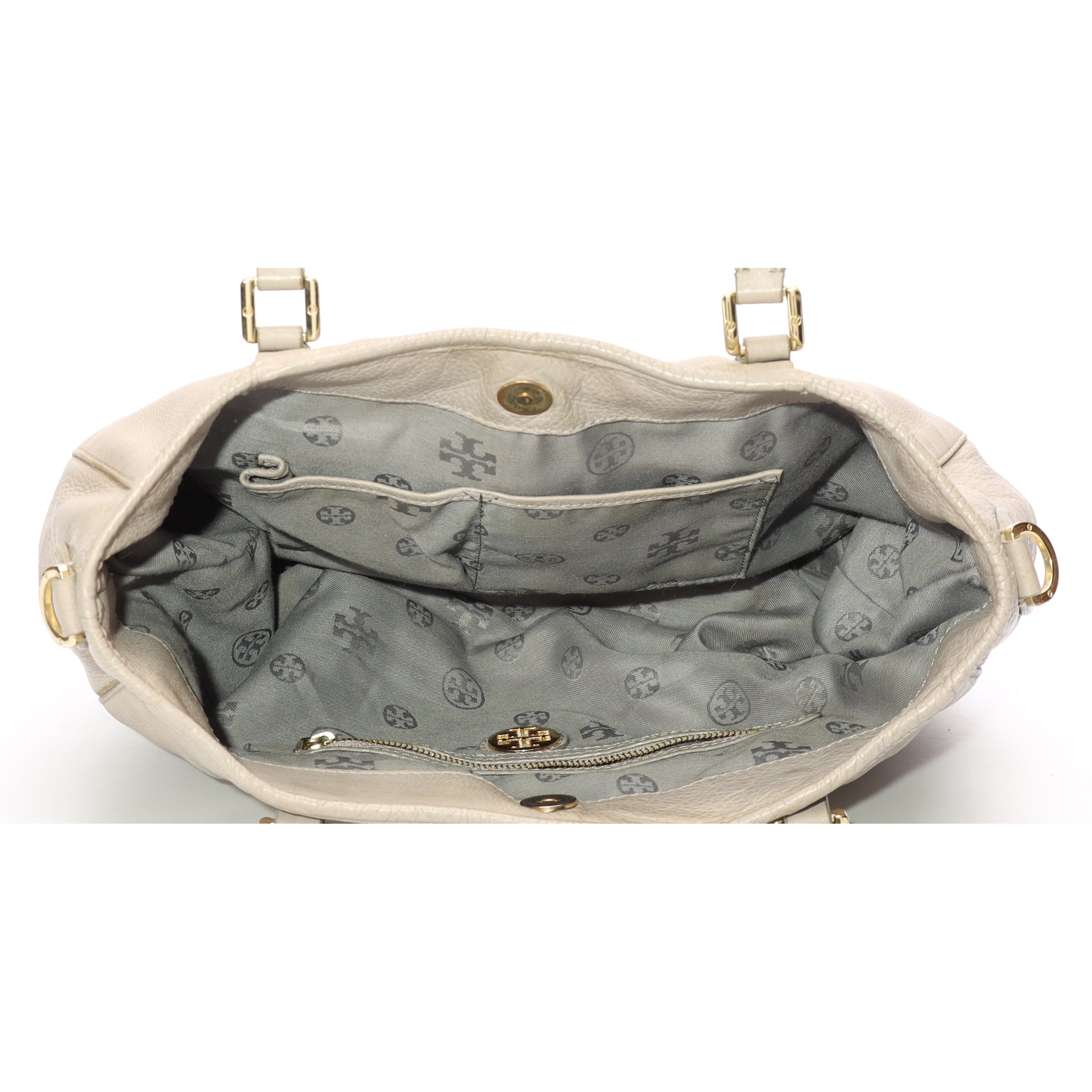 Tory Burch Amanda Beige Hobo Bag