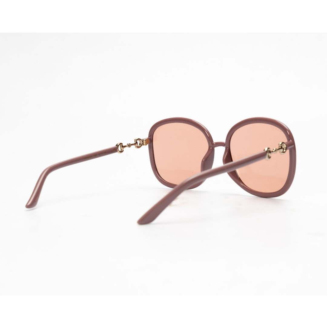 Gucci Mauve Frame Orange Lens Women Sunglasses
