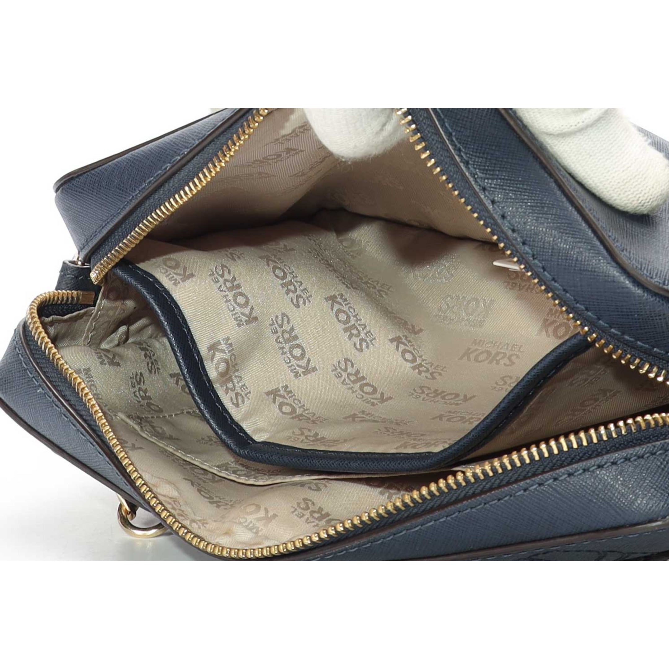 Michael Kors Jet Set Navy Blue Crossbody Bag