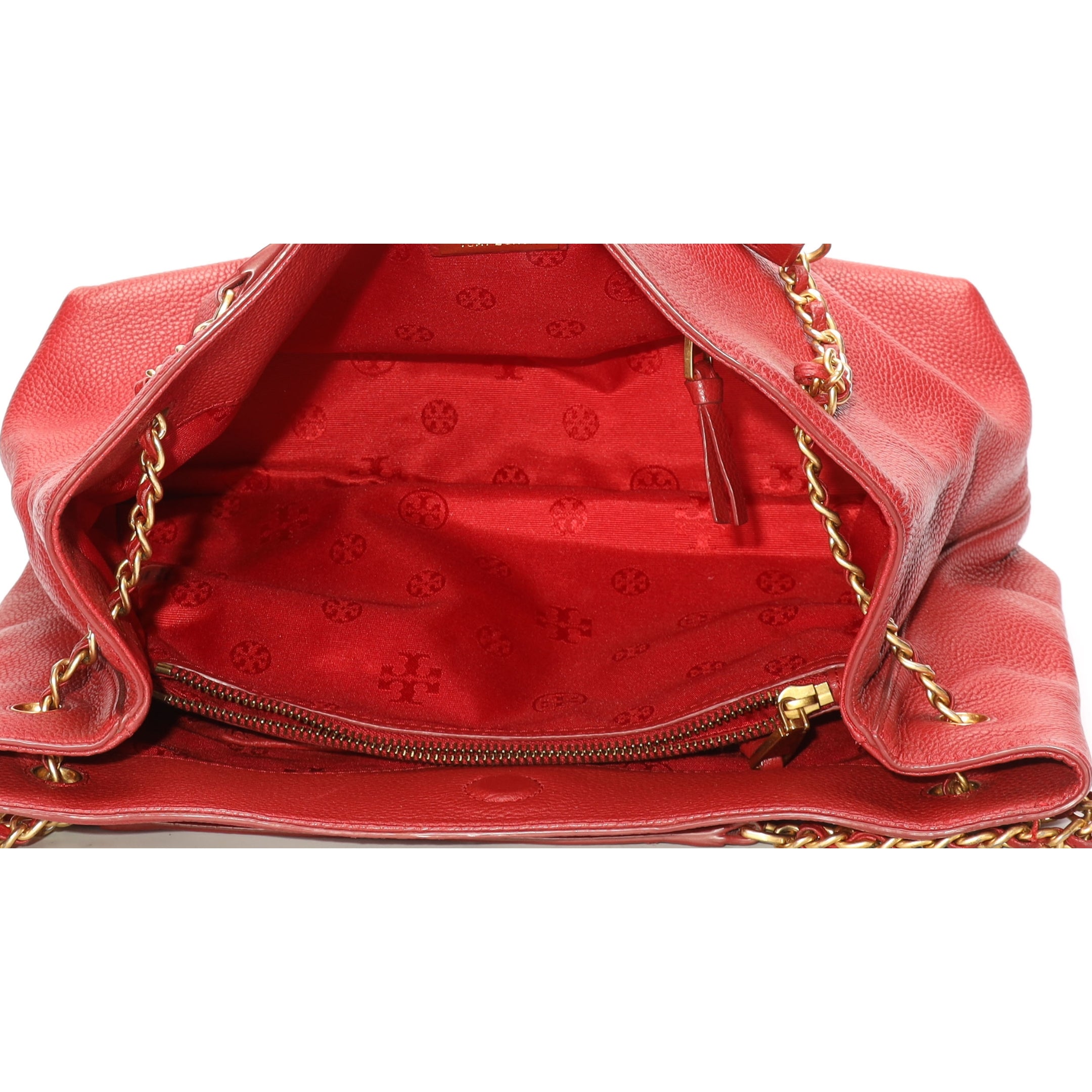 Tory Burch Britten Red Tote