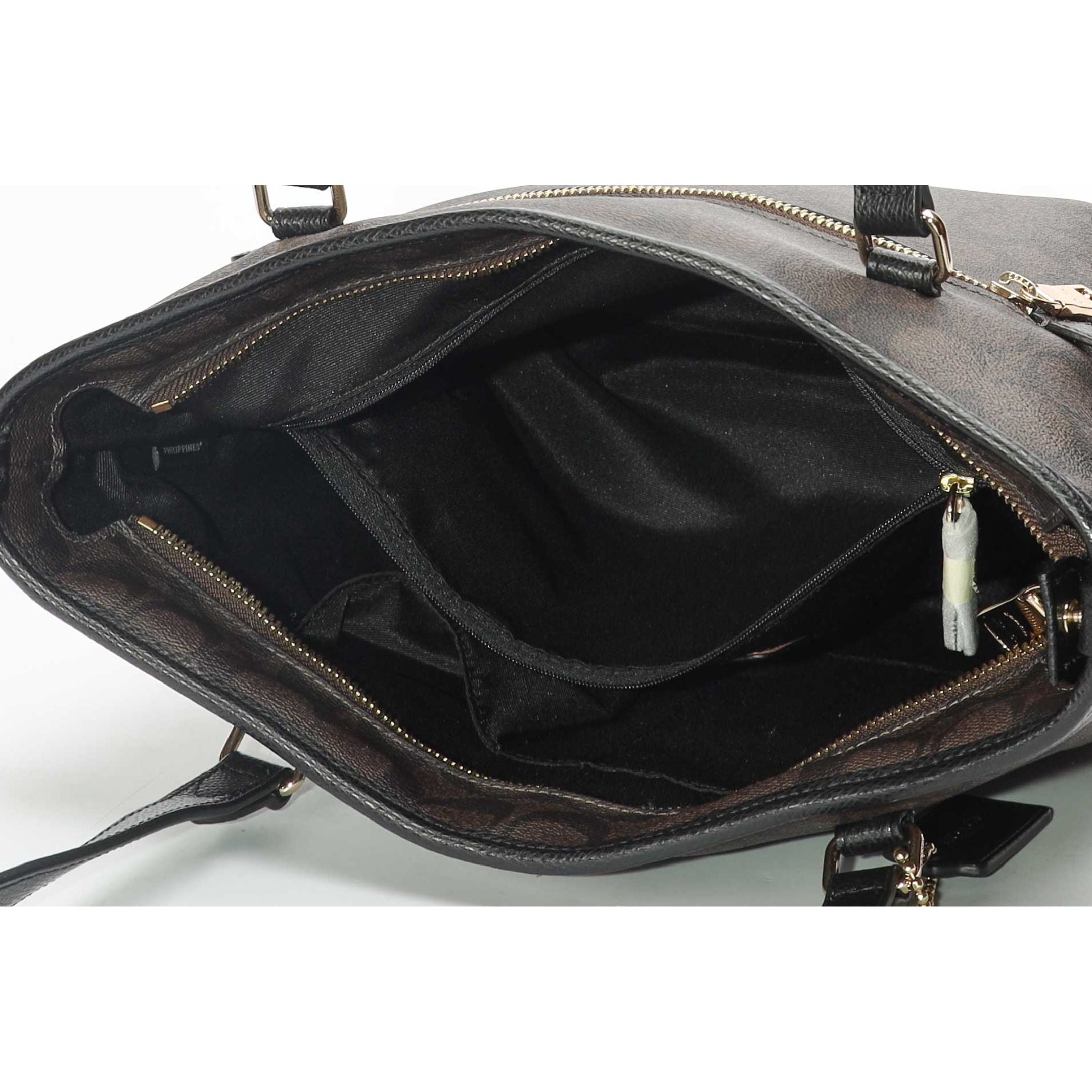 Coach Brown Signature Coated Tote