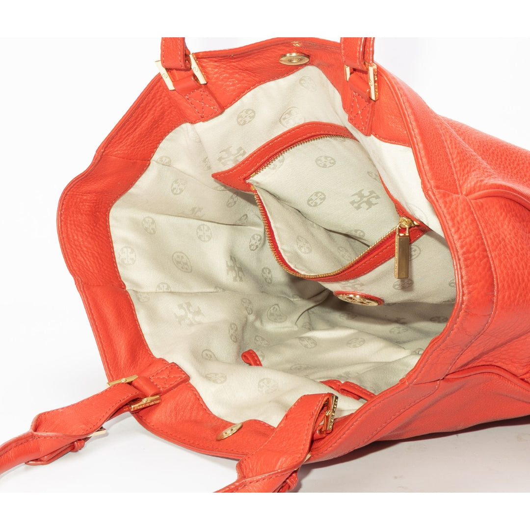Tory Burch Red Shopper Tote