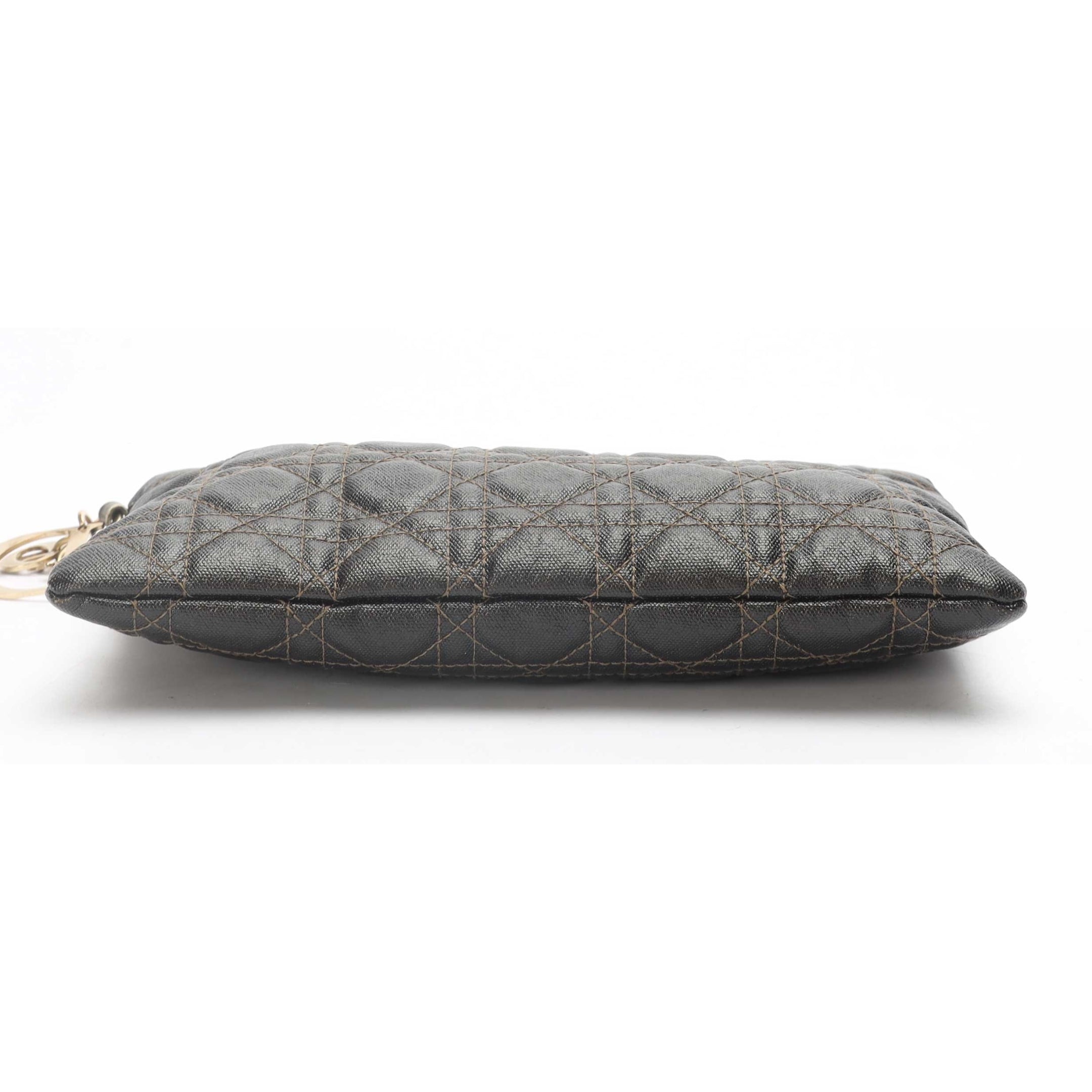 Dior Brown Cannage Black Pouch