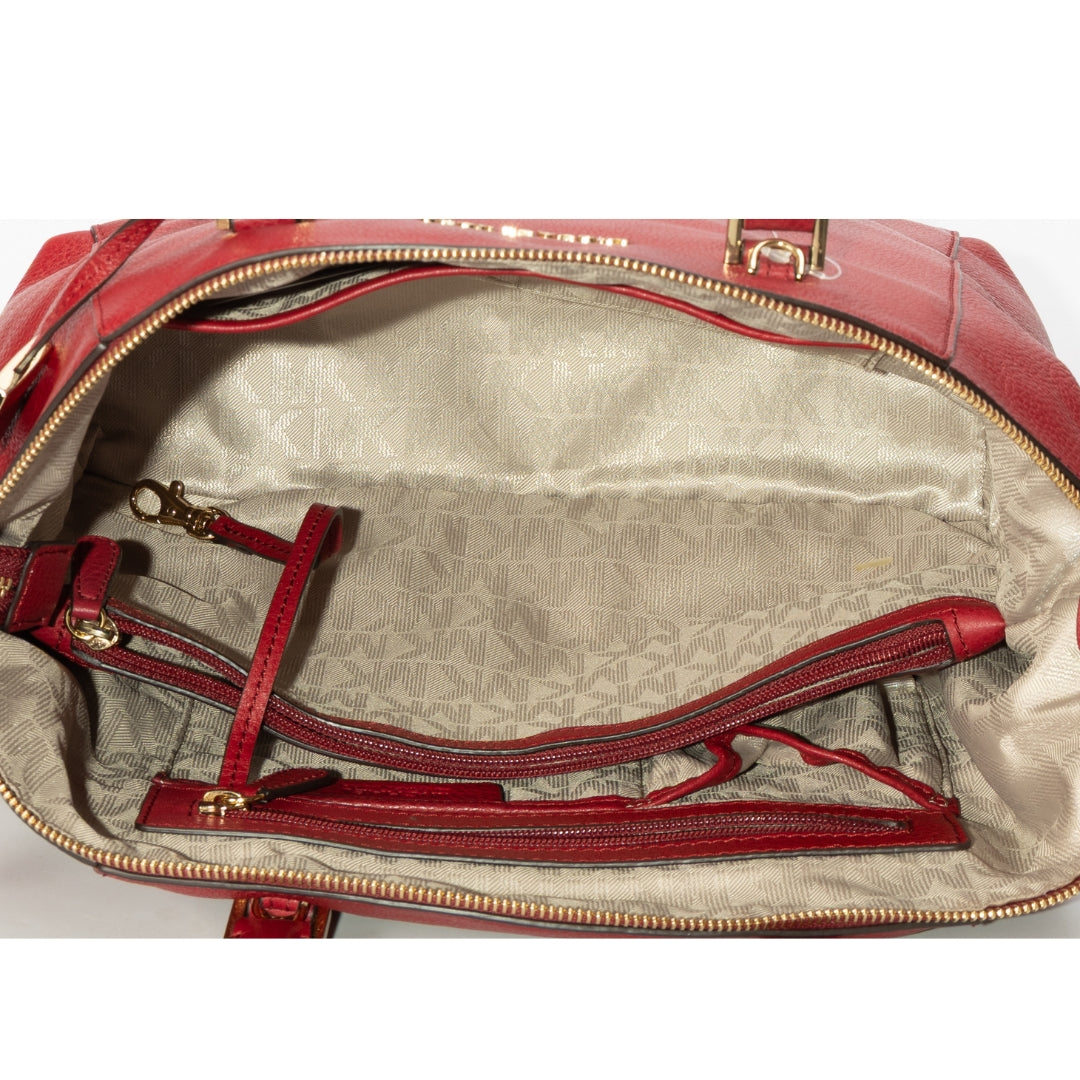 Michael Kors Red Riley Convertible Tote