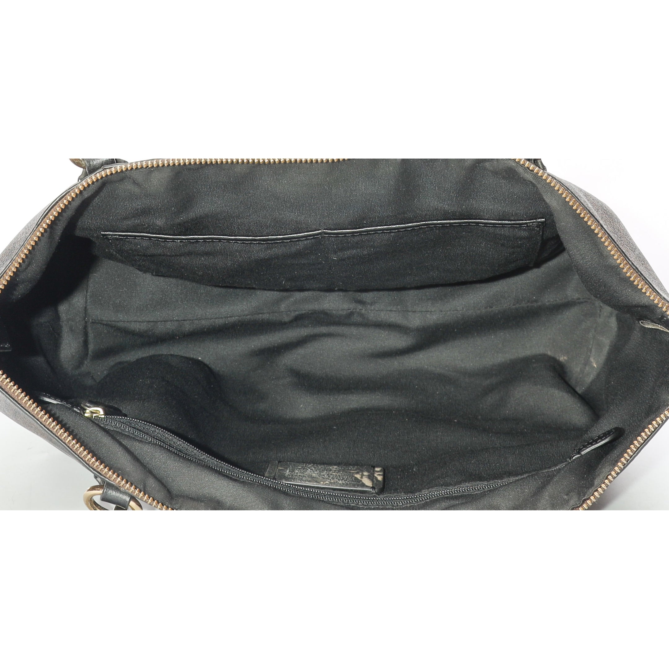 Coach Ava Brown/Black Signature Canvas Tote