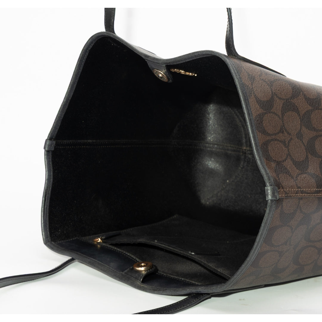 Coach Large City Tote Bag In Signature Canvas