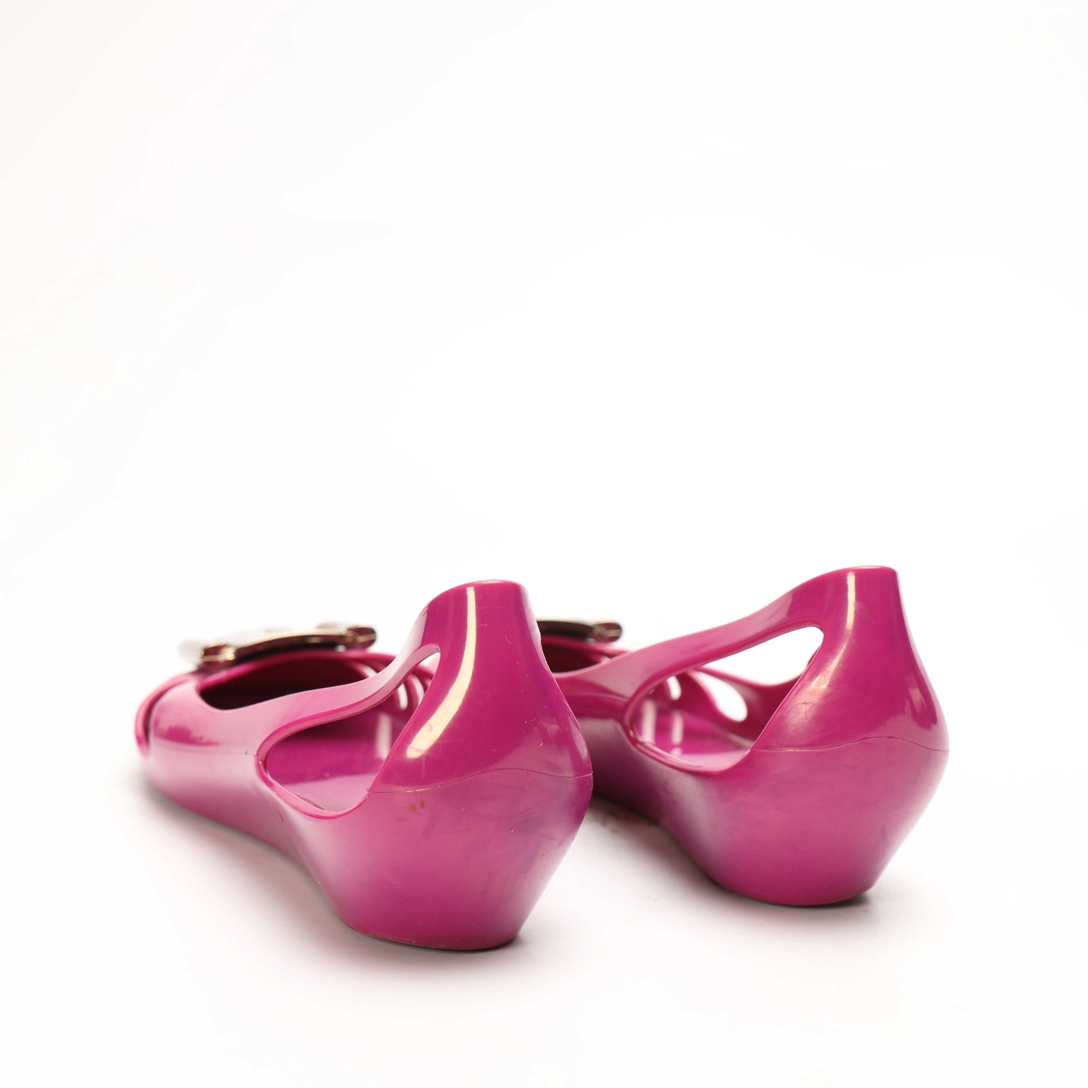 Salvatore Ferragamo Pink Jelly Bermuda Shoes