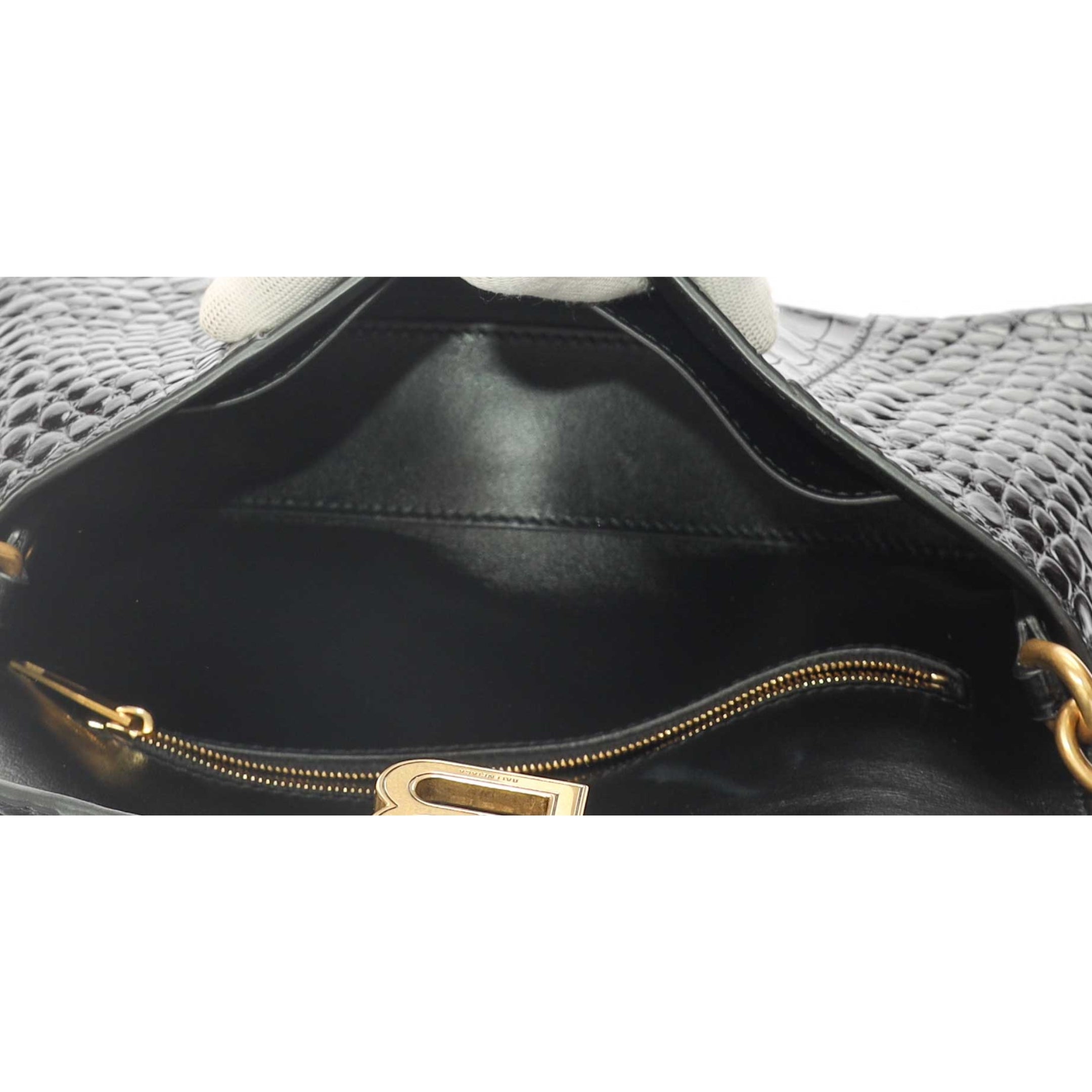 Balenciaga Downtown Black Chain Shoulder Bag