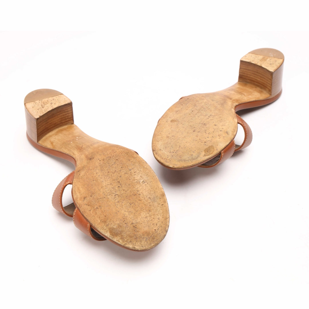 Hermes Golden Brown Oasis Sandal