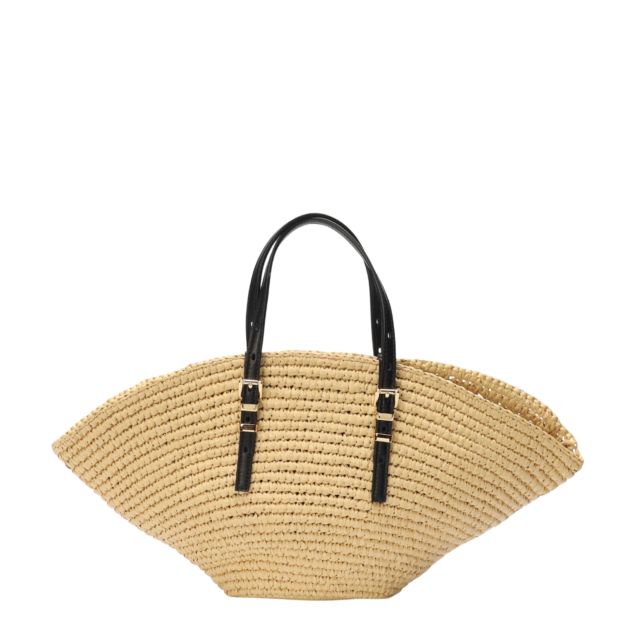 Michael Kors Isa Small Hand-Crocheted Straw Tote