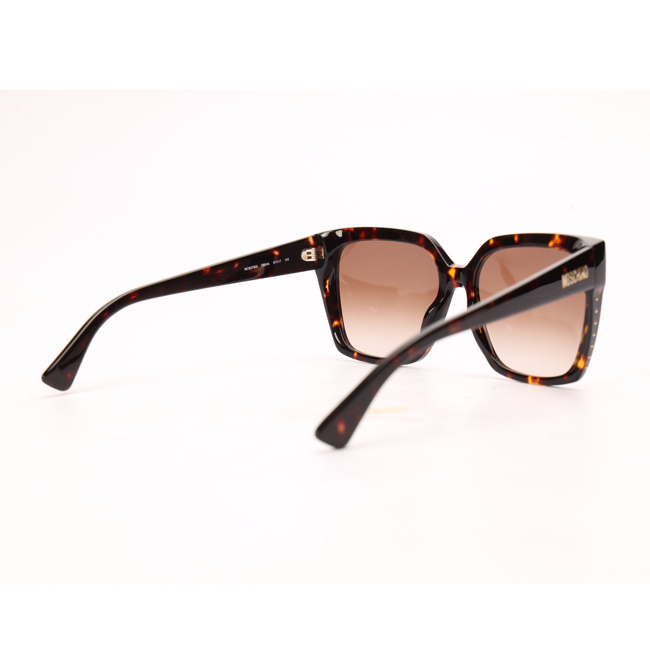 Moschino Brown Full-Rim Square Sunglasses