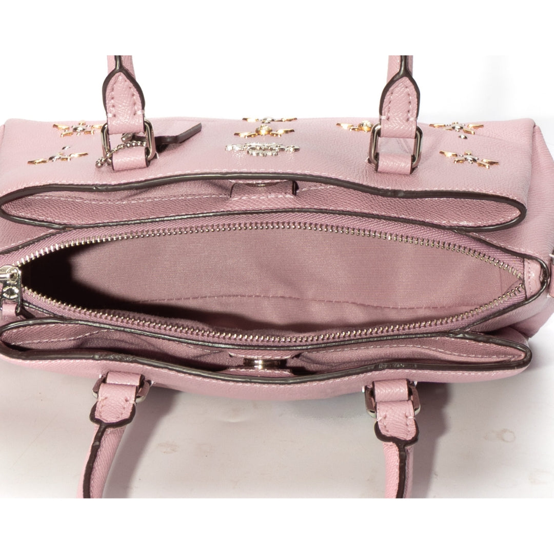 Coach Lillie Floral Studded Carryall Satchel