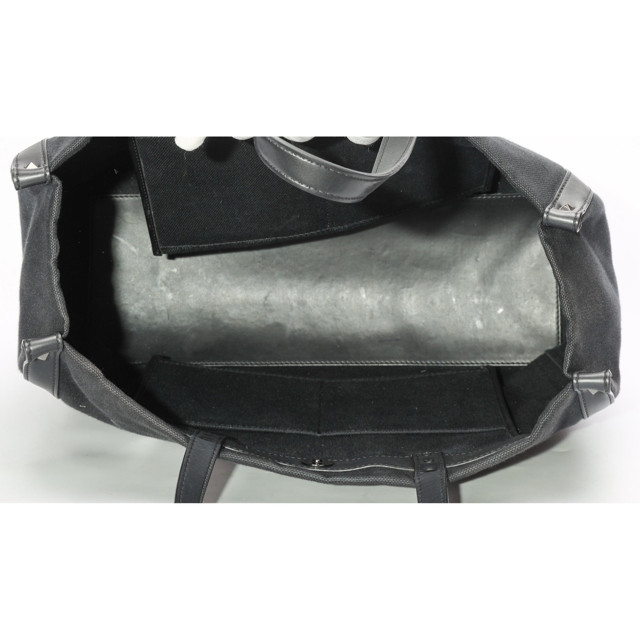 Valentino Garavani Black VLTN Ecolab Tote