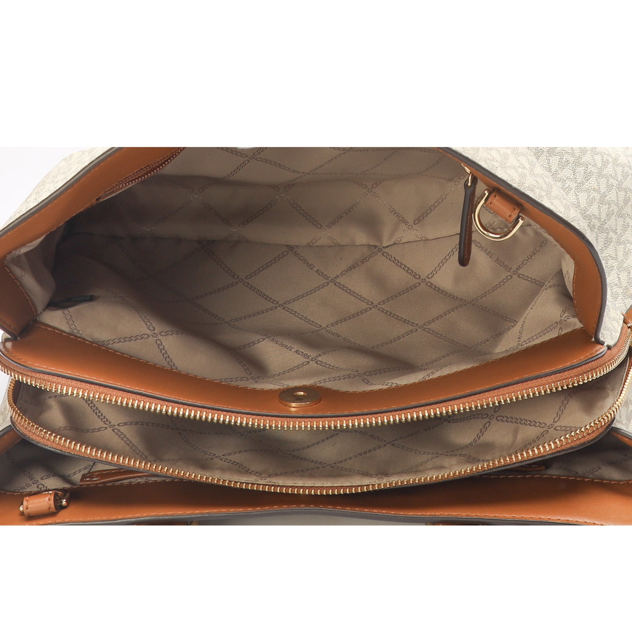 Michael Kors Vanilla Edith Large Logo Satchel