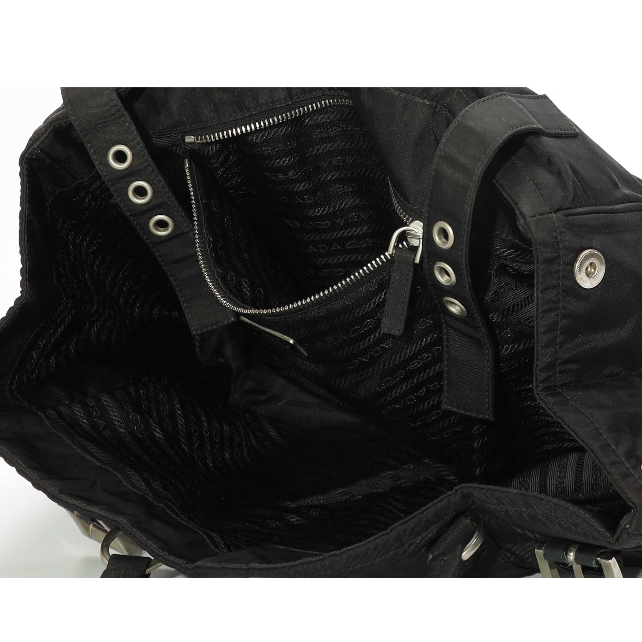 Prada Black Tessuto Tote