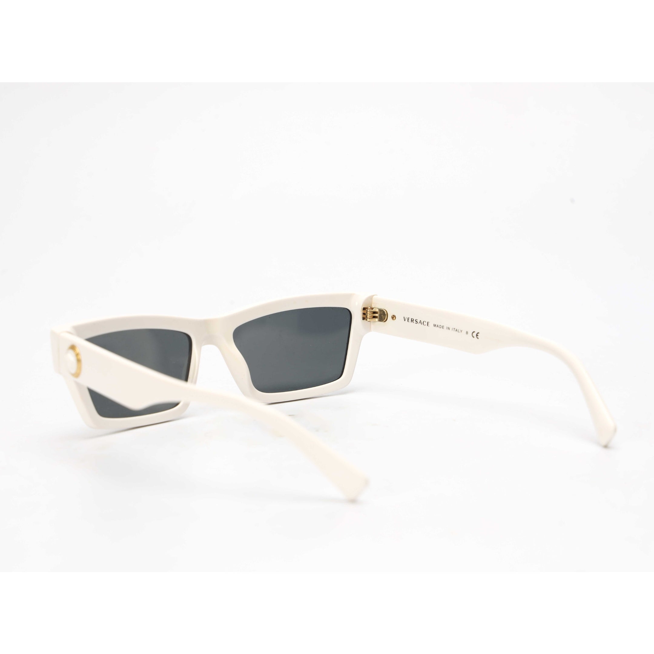 Versace White Rectangle Sunglasses