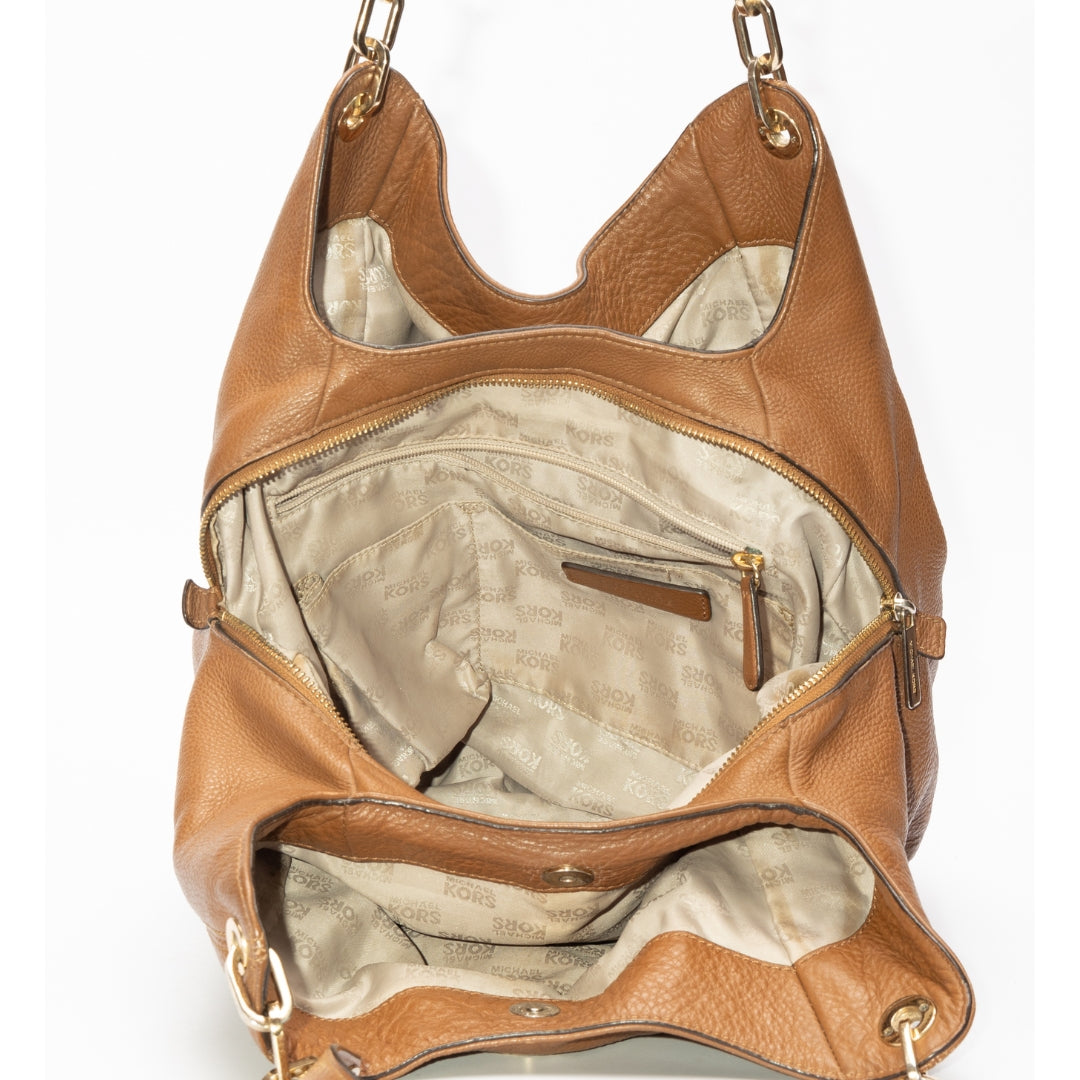 Michael Kors Brown Fulton Hobo Bag