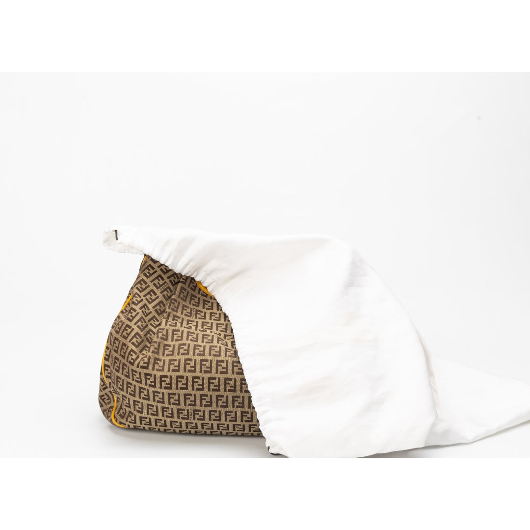 Fendi Zucchino Canvas Hobo Bag