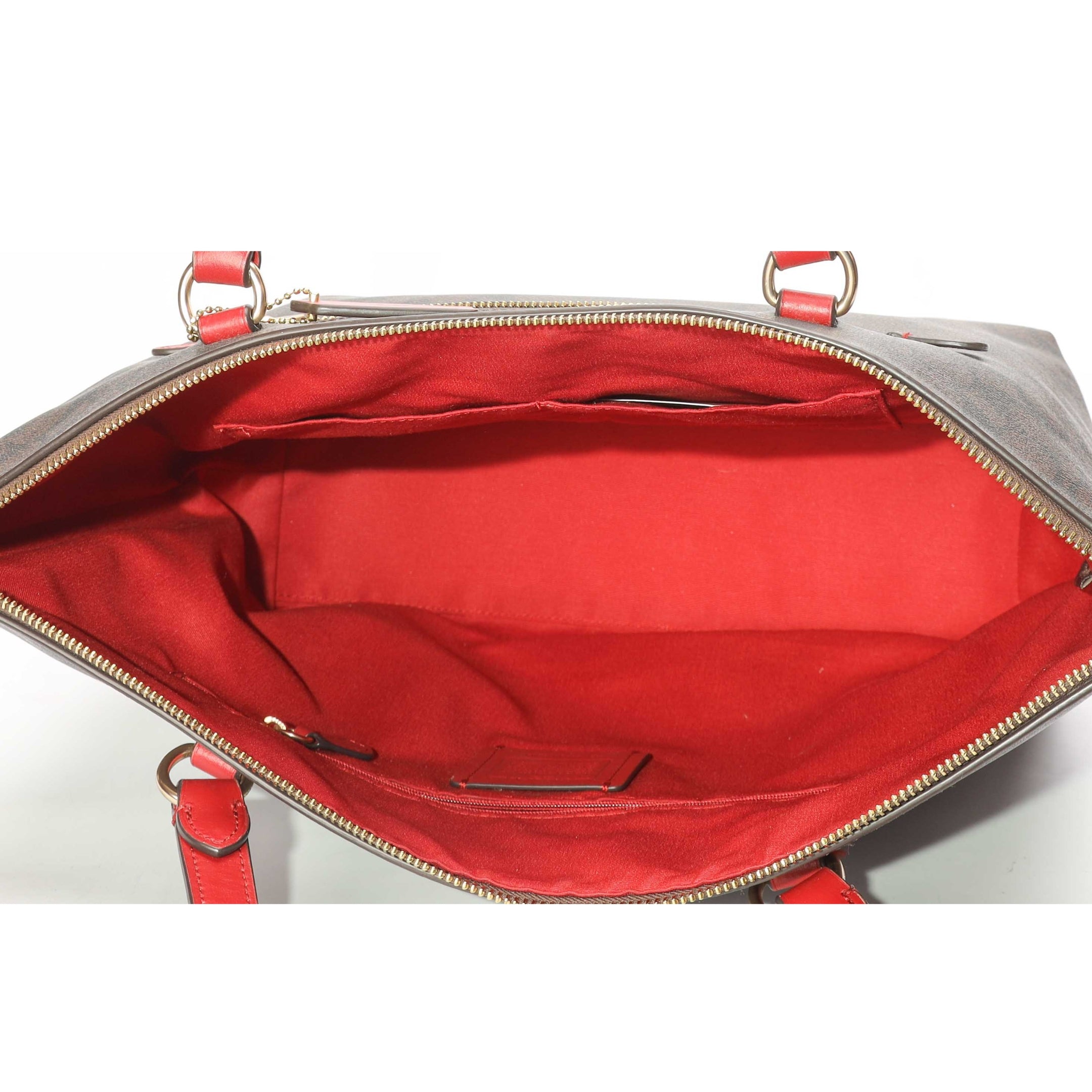 Coach Brown Gallery Tote In Signature Canvas