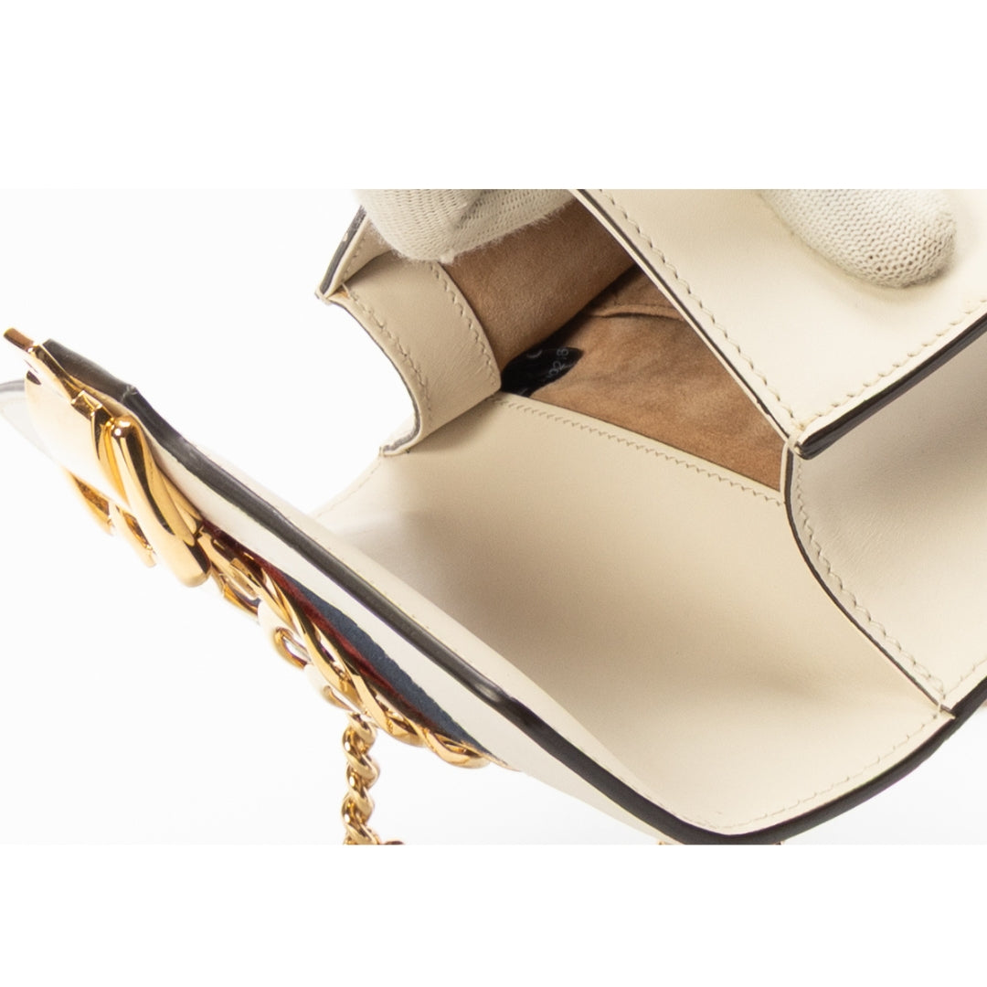 Gucci Off White Mini Sylvie Crossbody Bag