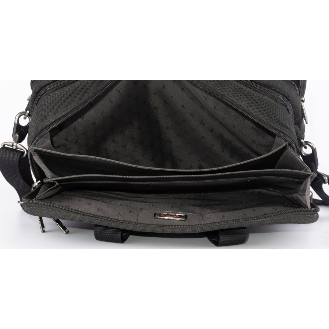 Tumi Black Nylon Laptop Brief Bag