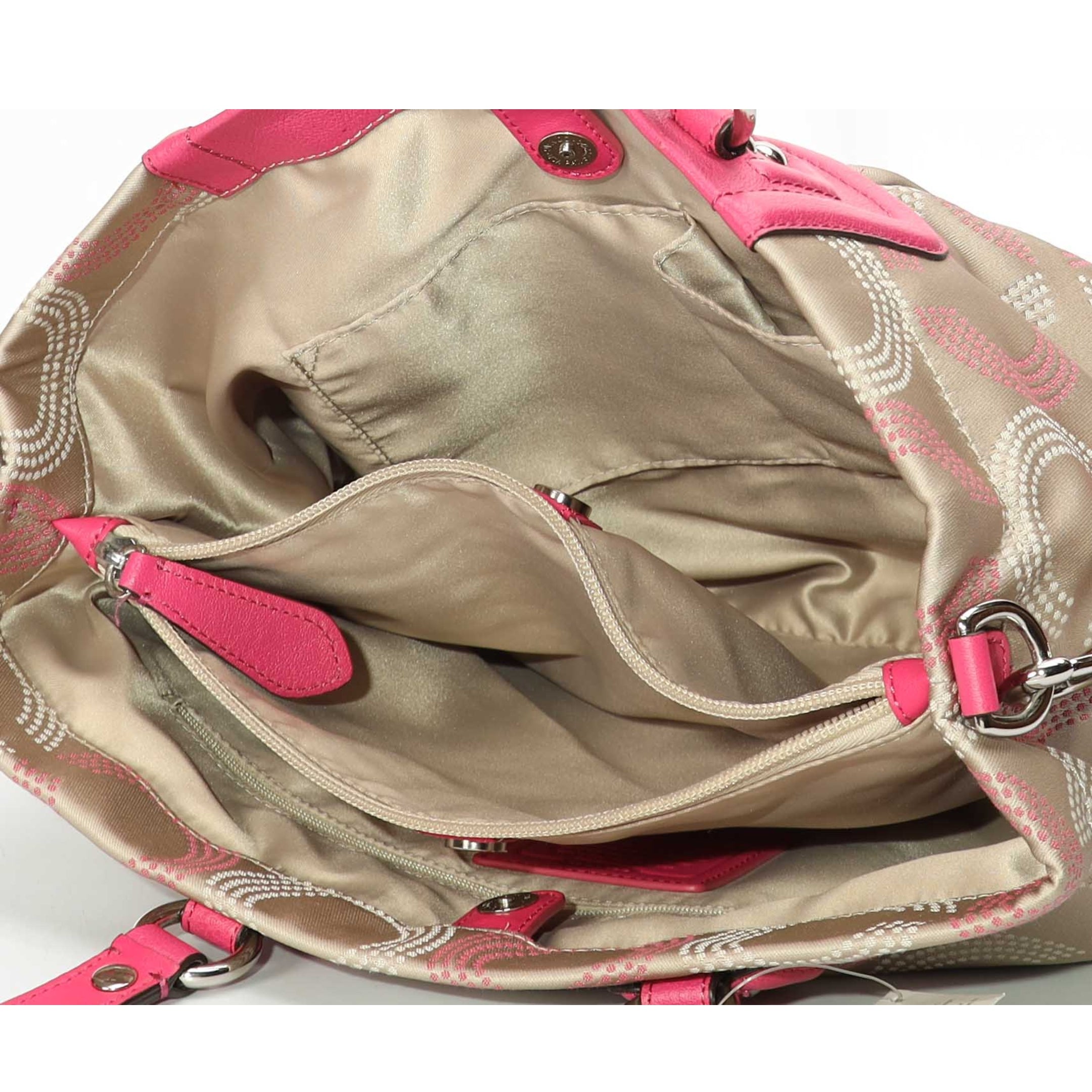 Coach Ashley Pink Beige OP Satchel