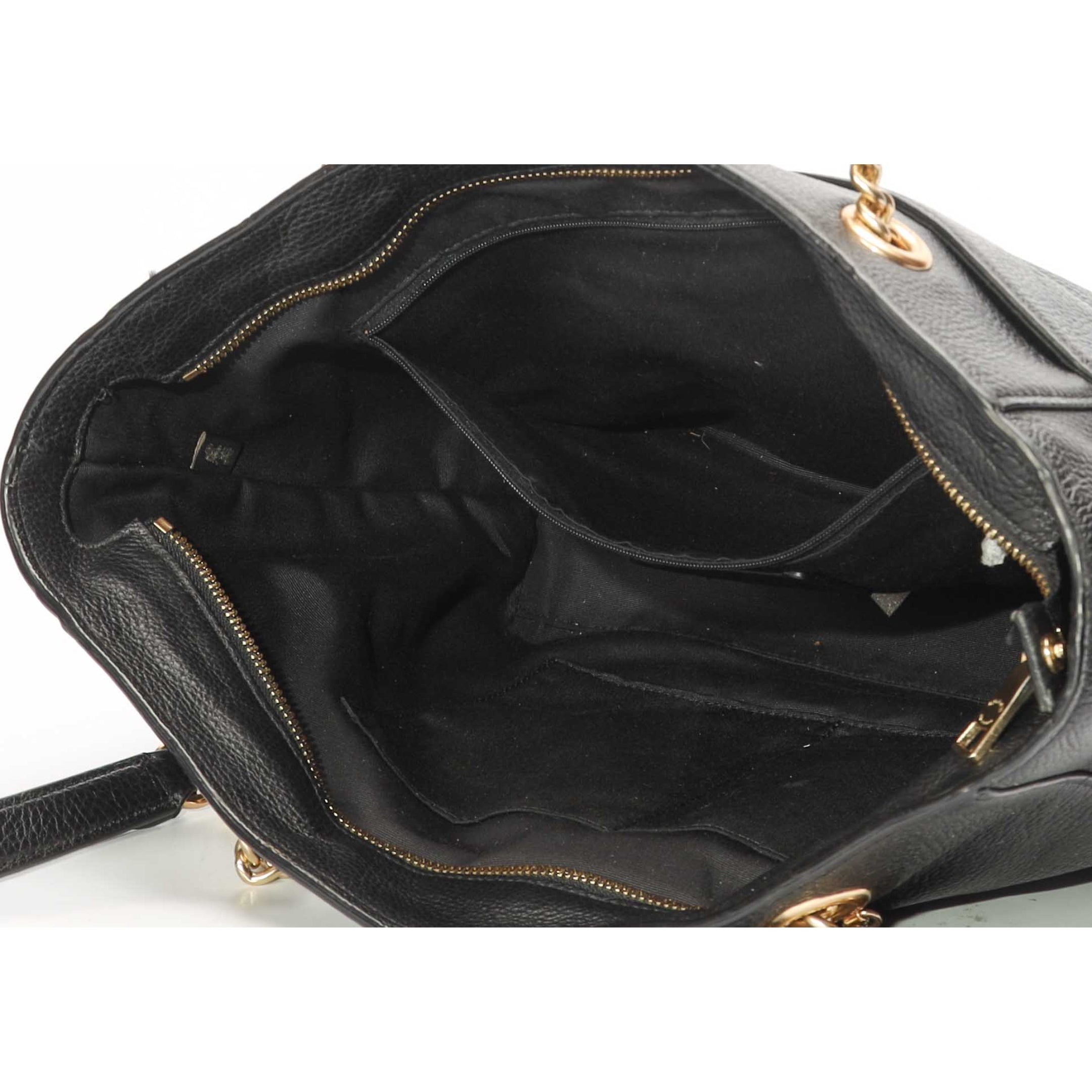 Coach Black Marlie Zip Tote
