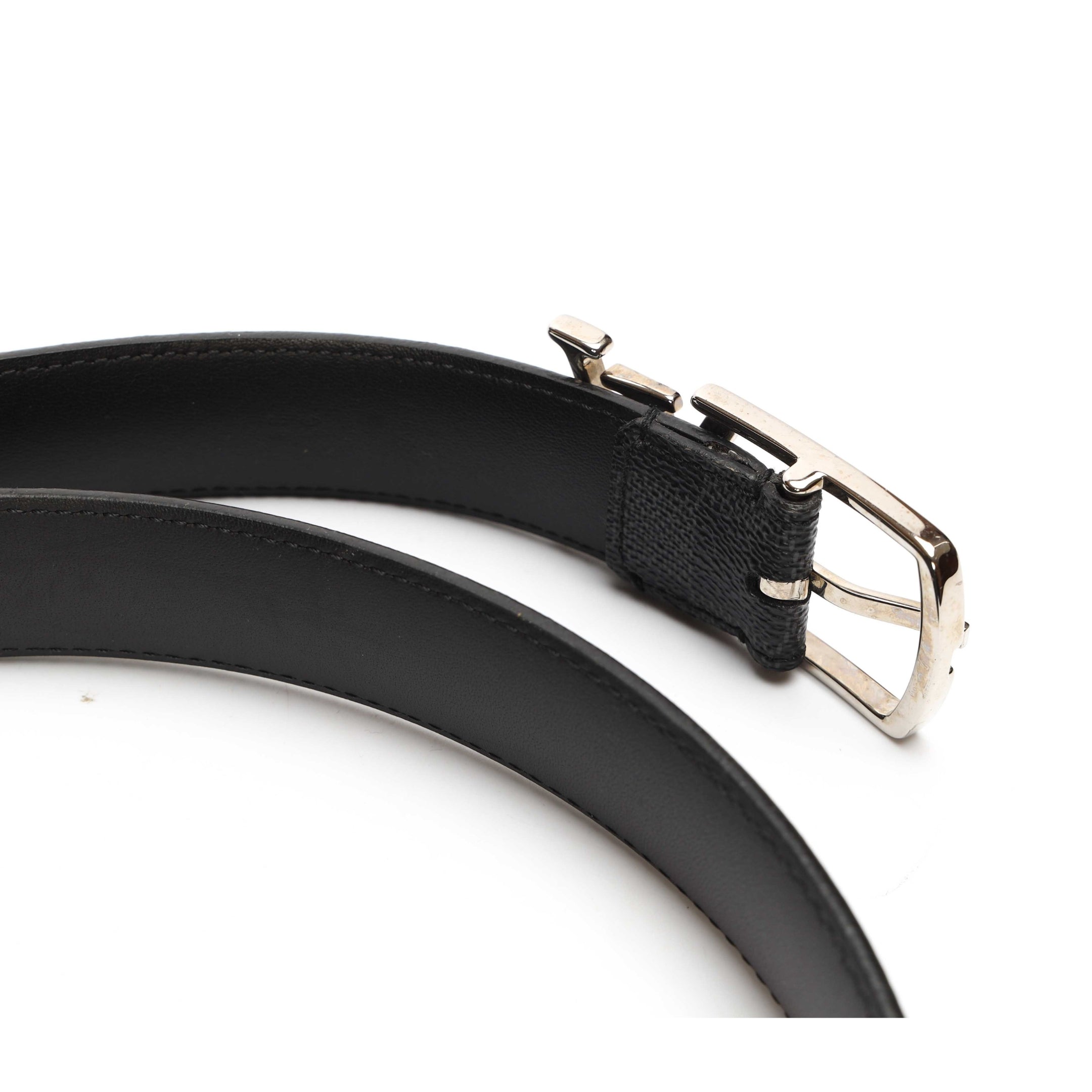 Louis Vuitton Damier Graphite Initial Belt