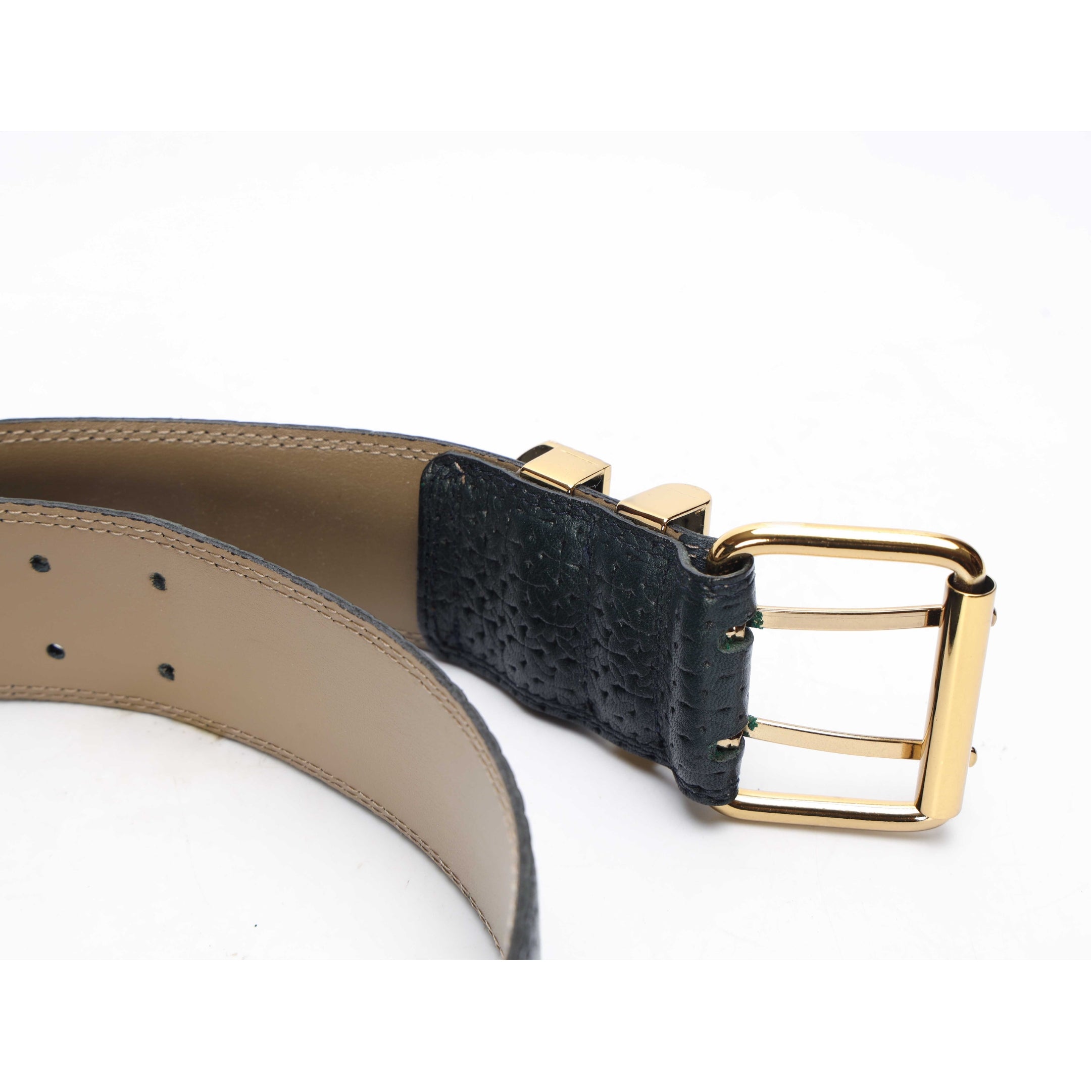Versace Medusa Black Leather Belt