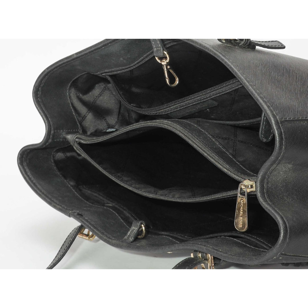 Michael Kors Jet Set Travel Medium Black Tote Bag