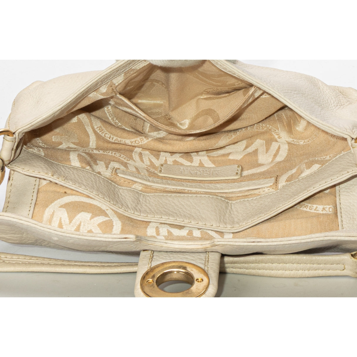 Michael Kors Cream Flap Baguette
