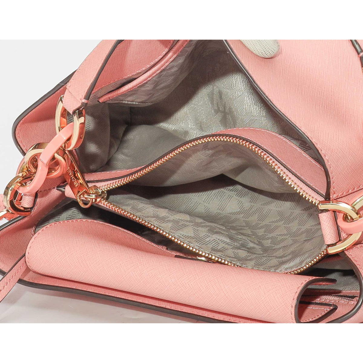 Michael Kors Portia Cement Pink Shoulder Bag