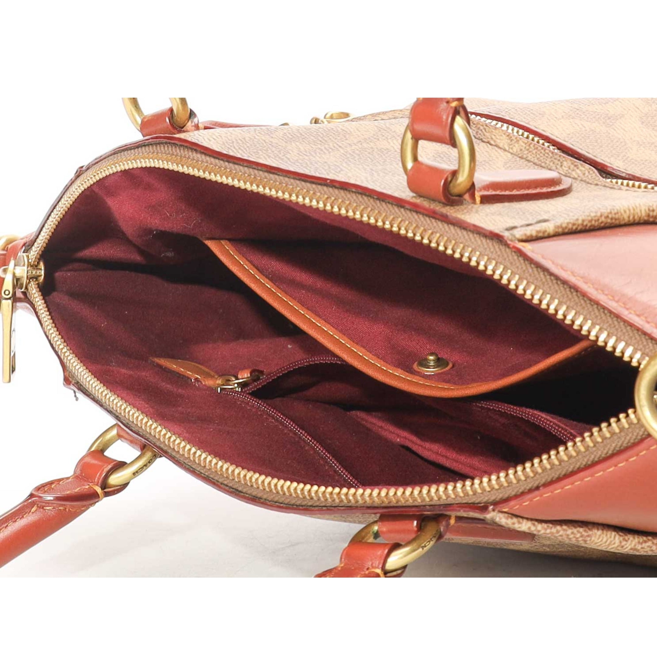 Coach Elise Signature Canvas Satchel