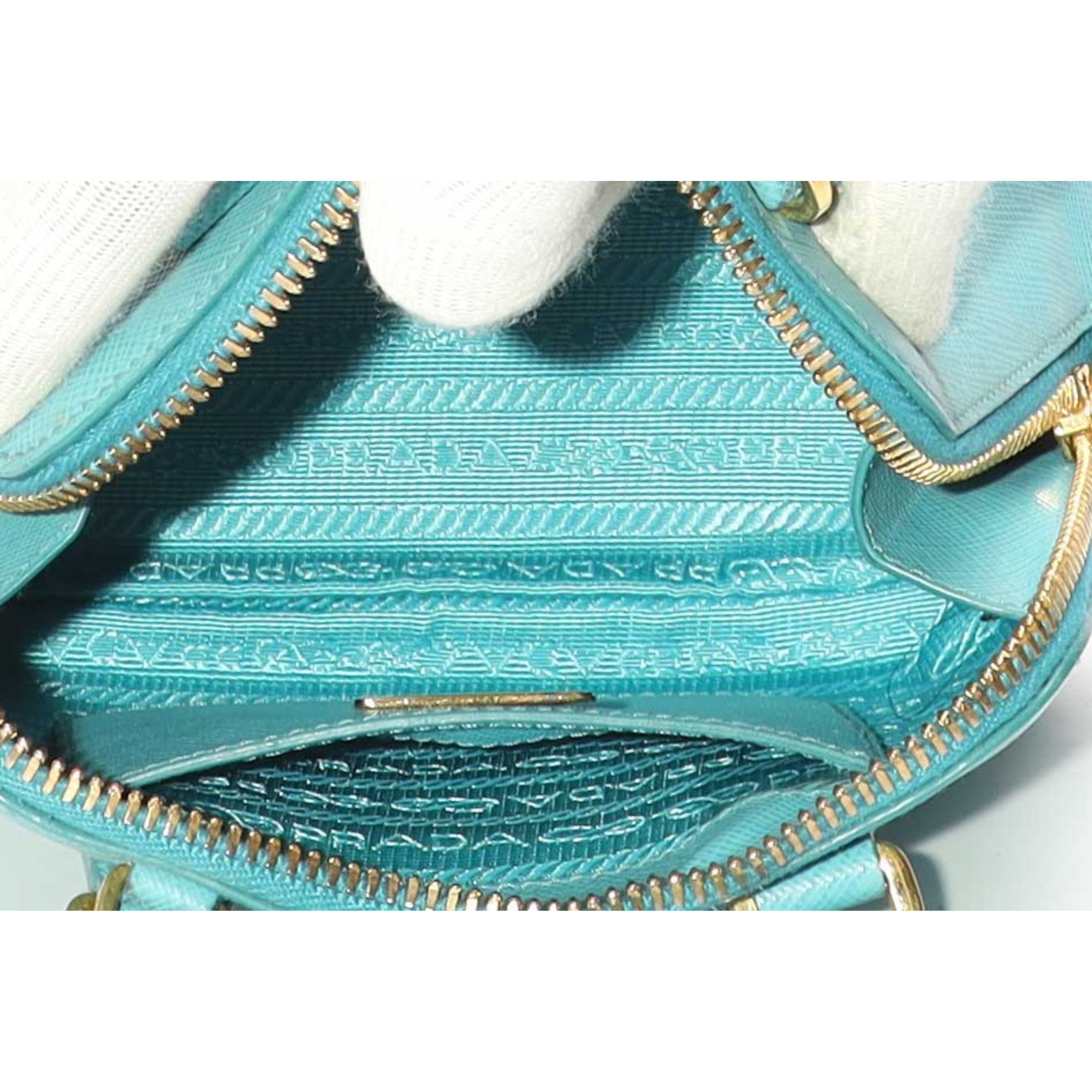 Prada Blue Mini Promenade Satchel Crossbody Bag