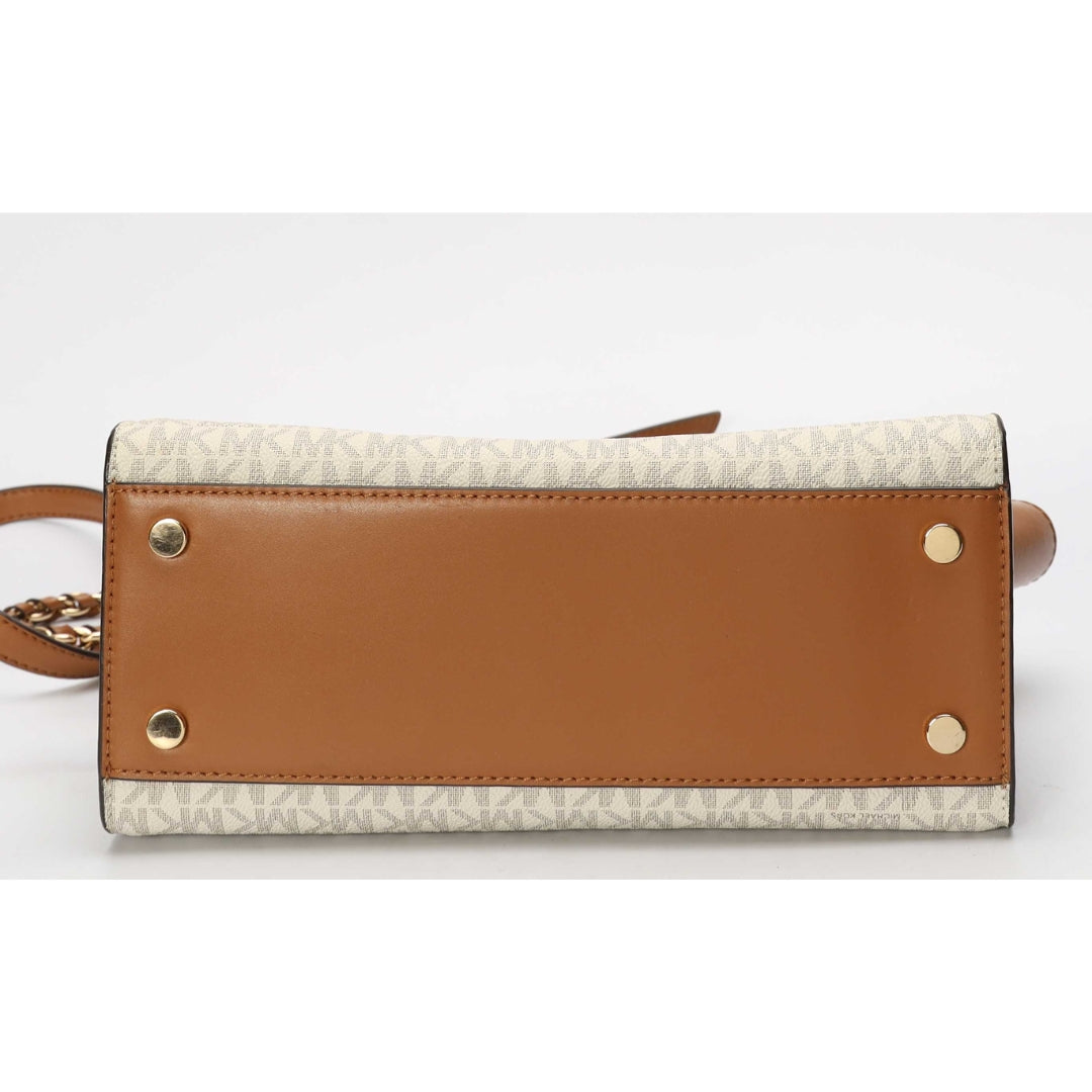 Michael Kors Vanilla & Acorn Carmen Satchel
