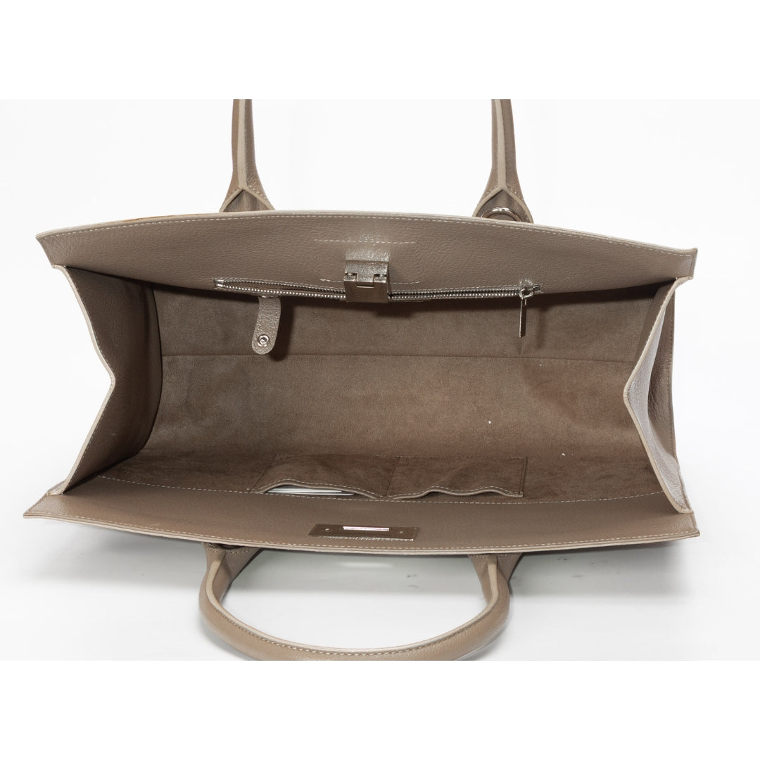 Jimmy Choo Beige Riley Convertible Tote