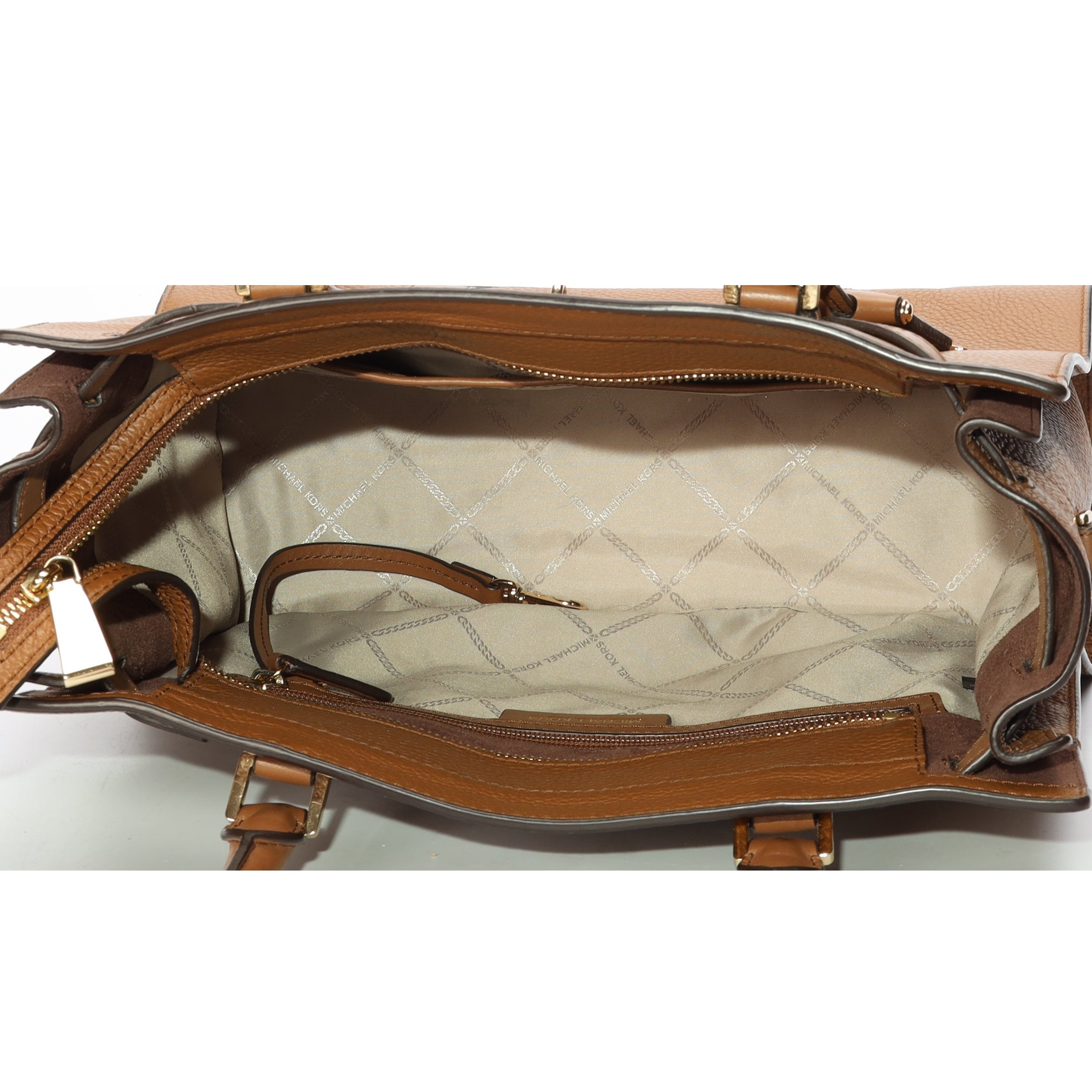 Michael Kors Nouveau Hamilton Brown Satchel