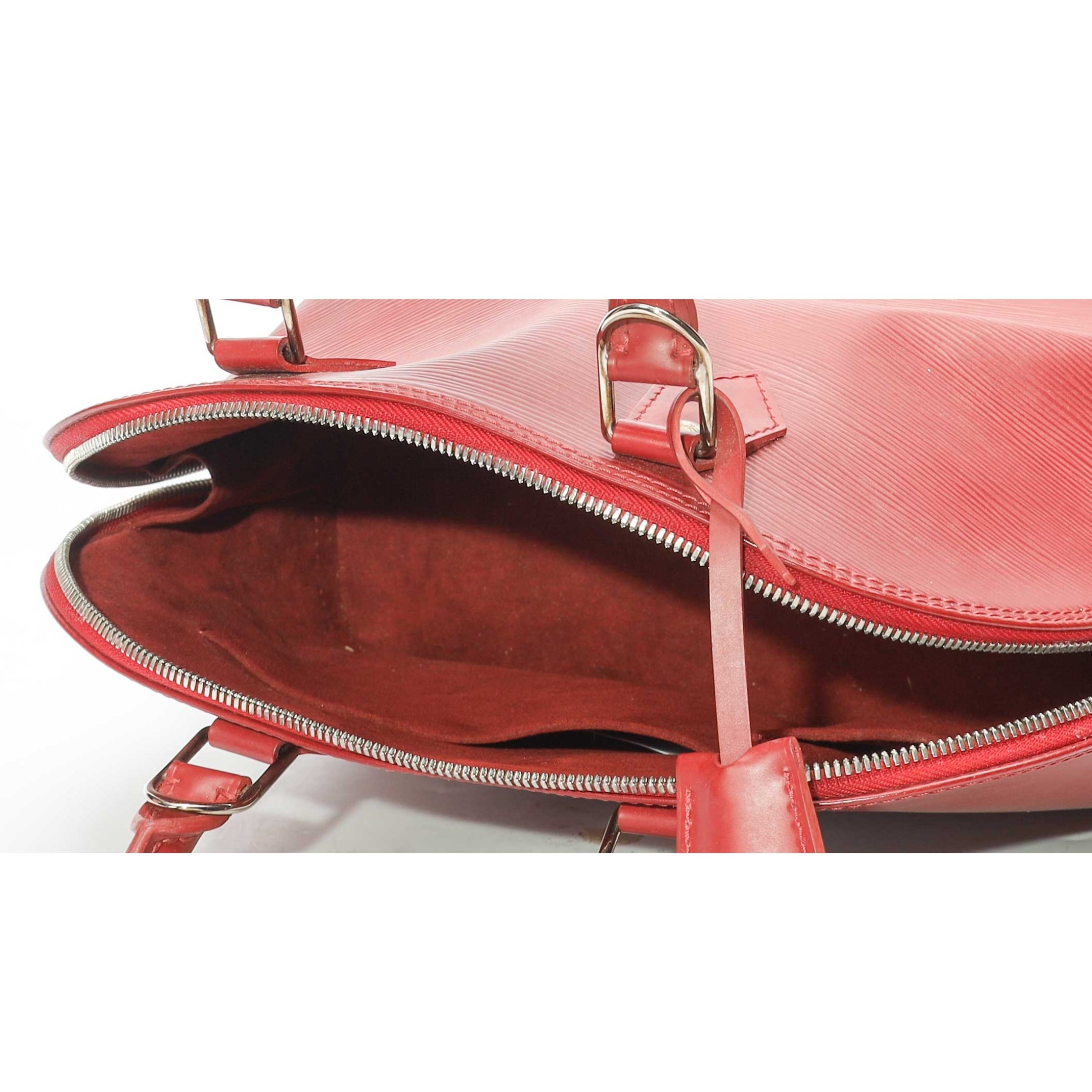 Louis Vuitton Red Epi Leather Alma PM Bag
