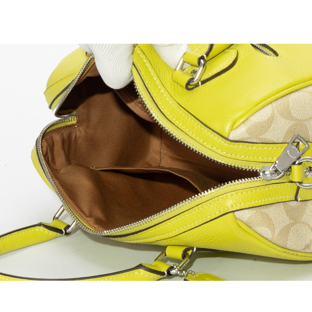 Coach Rowan Satchel Bag In Signature Canvas